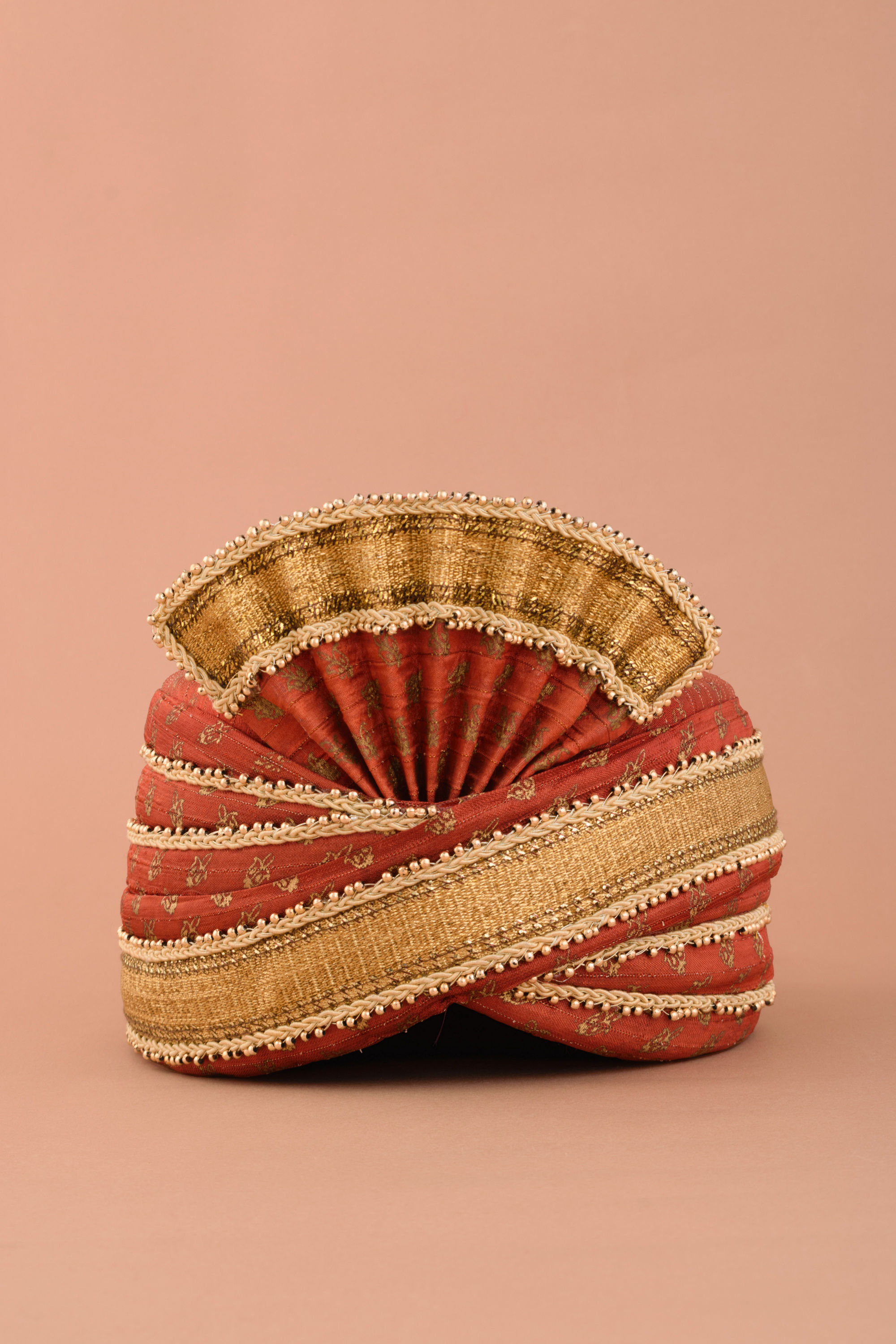 Manyavar Men Royal Red Buta Motif Safa