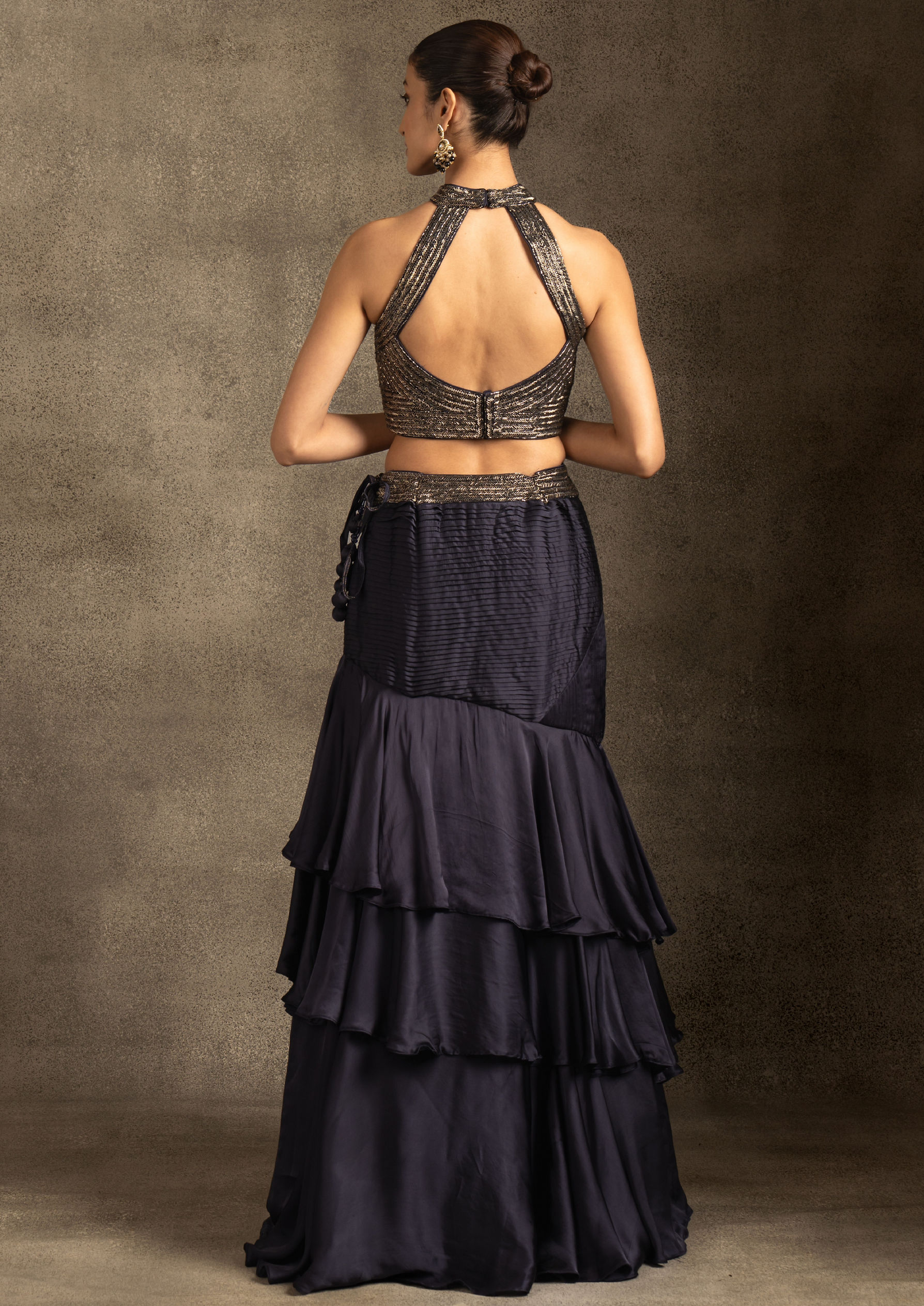 Twamev Women Elegant Indigo Blue Lehenga