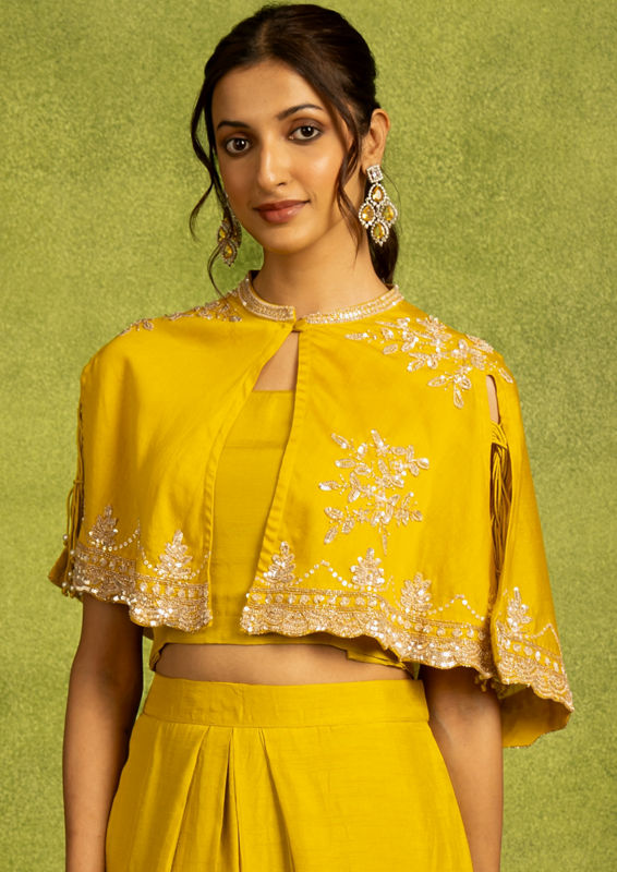 Twamev Women Emerald Ensemble Indo Western
