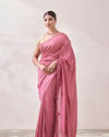 Mohey Women Pink Stone Embellished Saree