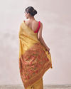 Mohey Women Turmeric Yellow Patterned Saree