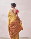 Turmeric Yellow Patterned Saree image number 2