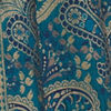 Teal Blue Patterned Saree