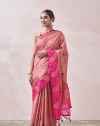 Mohey Women Rani Zari Weaved Saree