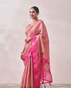 Mohey Women Rani Zari Weaved Saree