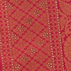 Rani Pink Patterned Saree