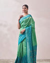 Mohey Women Light Green Booti Work Saree