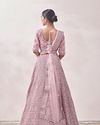 Mohey Women Fairy Tale Pink Triangular Patterned Bridal Lehenga