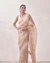 Classy Mauve Patterned Saree