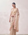 Mohey Women Classy Mauve Patterned Saree image number 3