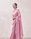 alt message - Mohey Women Classy Purple Patterned Saree image number 3