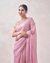 alt message - Mohey Women Classy Purple Patterned Saree image number 1