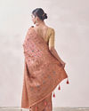 alt message - Mohey Women Classy Pink Patterned Saree image number 2