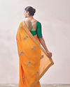 Mohey Women Mustard Yellow Saree