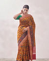 Yellow Patterned Saree