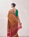 Mohey Women Yellow Patterned Saree