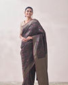 Royal Wine Patterned Saree