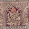 Veiled Rose Pink Floral Art Nouveau Patterned Bridal Lehenga