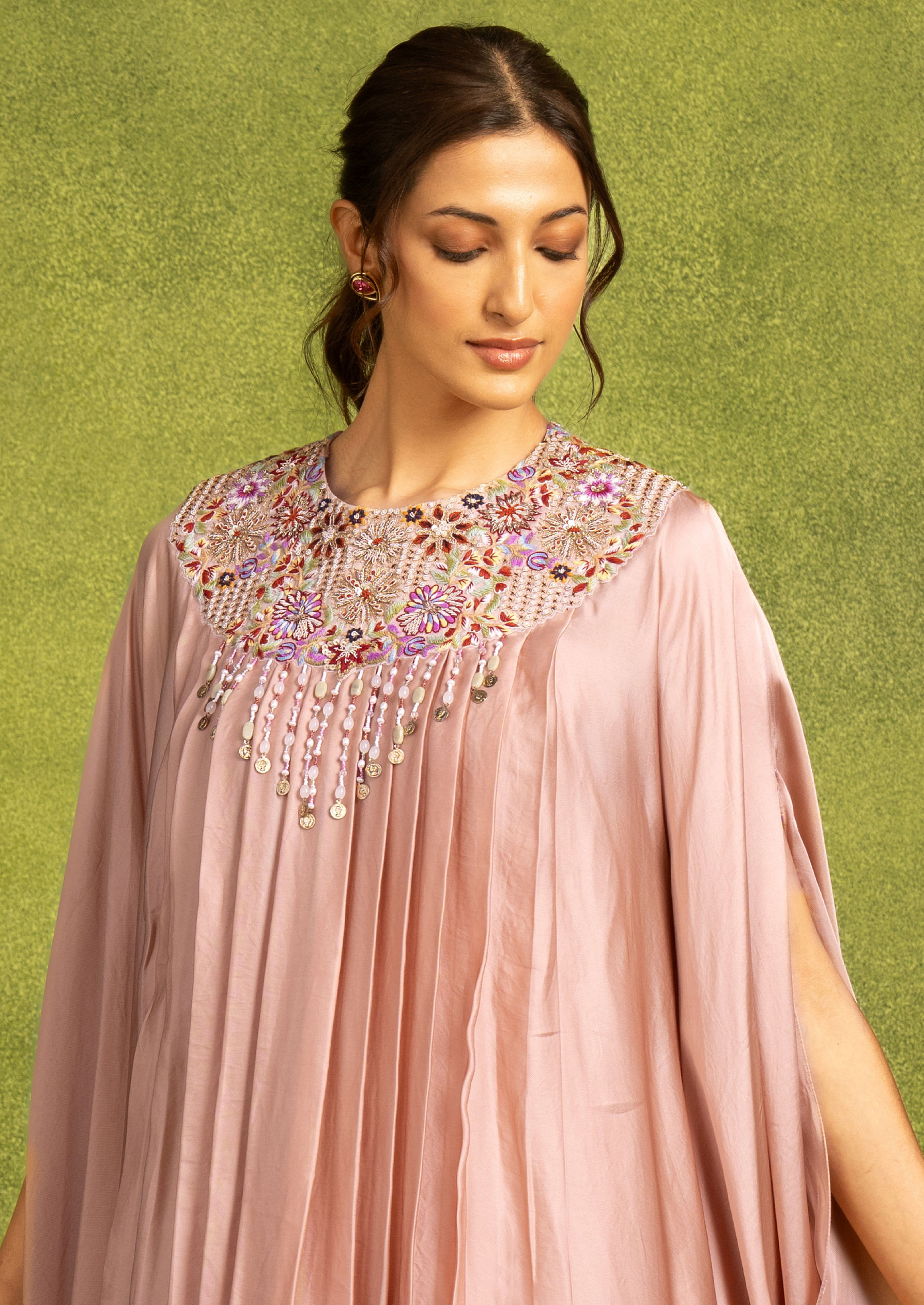 Twamev Women Peach Radiance Indo Western