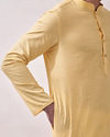 Manyavar Men Classy Yellow Kurta Set