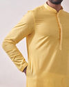 Manyavar Men Sunny Yellow Kurta Set