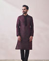 Manyavar Men Classy Maroon Kurta Set