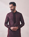 Classy Maroon Kurta Set image number 0