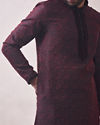 Manyavar Men Classy Maroon Kurta Set