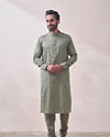 Manyavar Men Moss Green Kurta Set