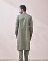 Manyavar Men Moss Green Kurta Set