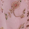 Light Pink Floral Embroidered Saree