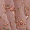 Light Cream Embroidered Saree