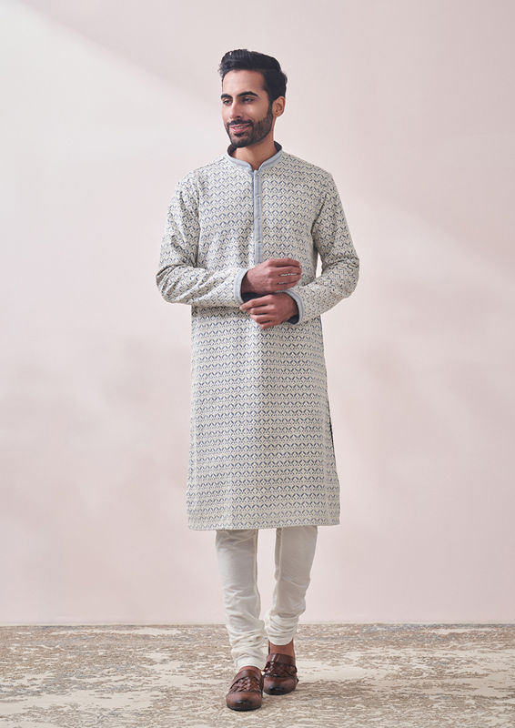 Twamev Men Luxe Cream Kurta Set