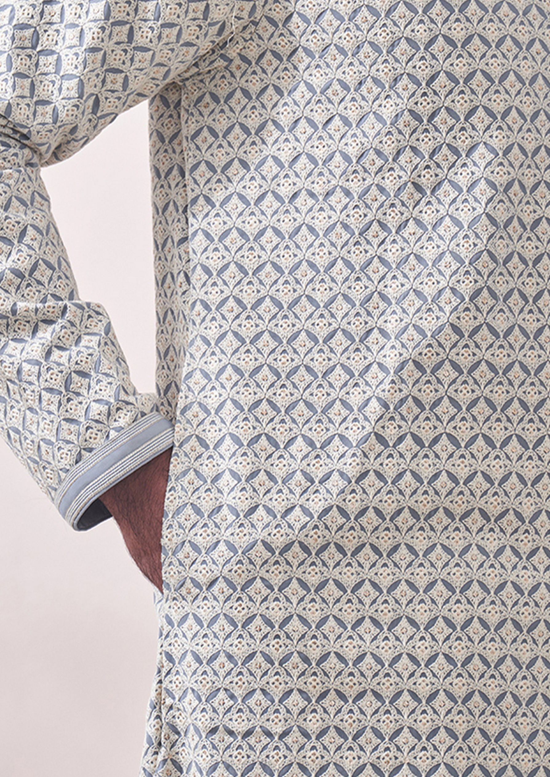 Twamev Men Luxe Cream Kurta Set