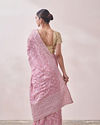 Mohey Women Light Pink Embroidered Saree