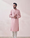 Manyavar Men Rani Pink Kurta Set
