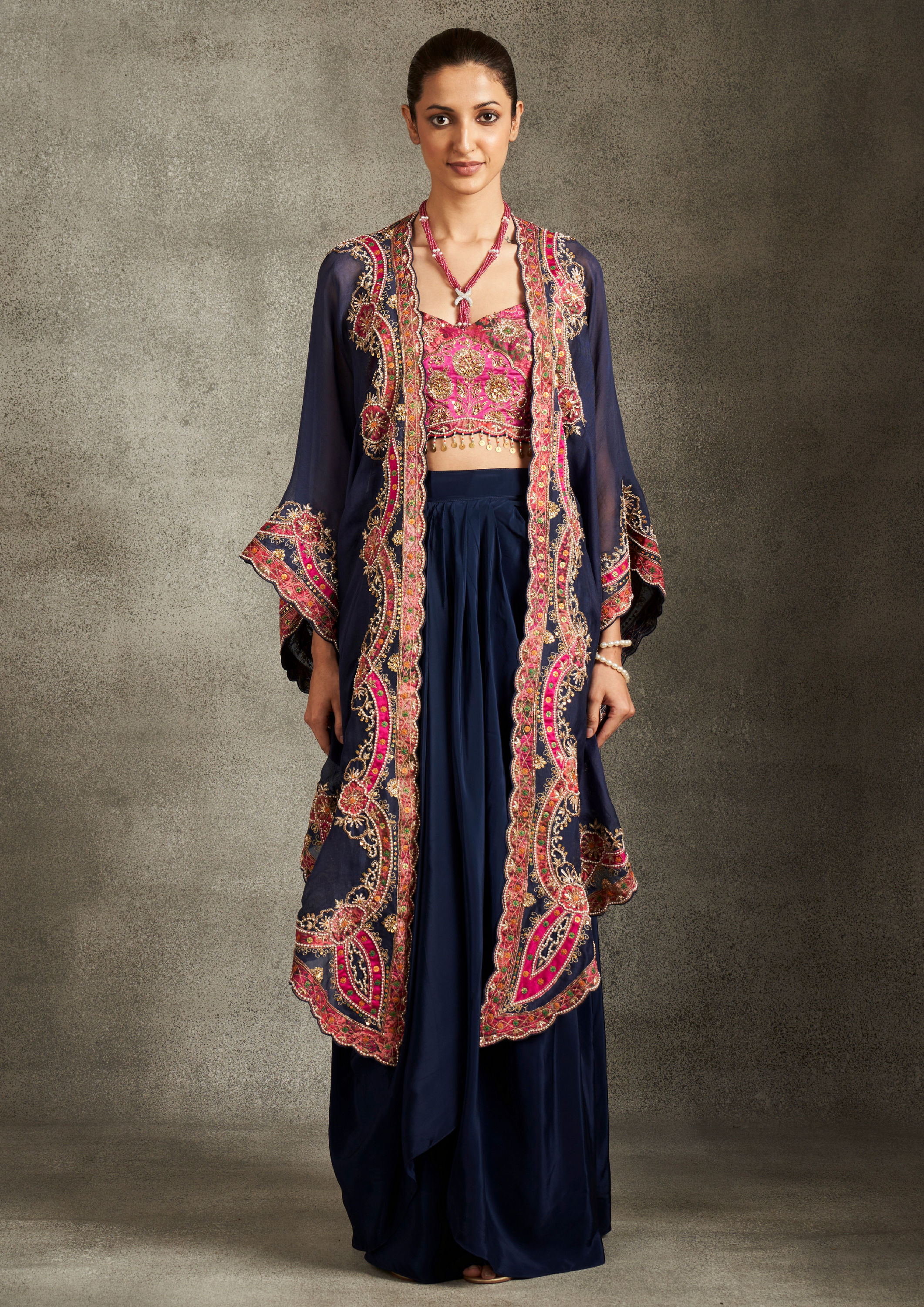 Twamev Women Indigo Splendour Indo Western