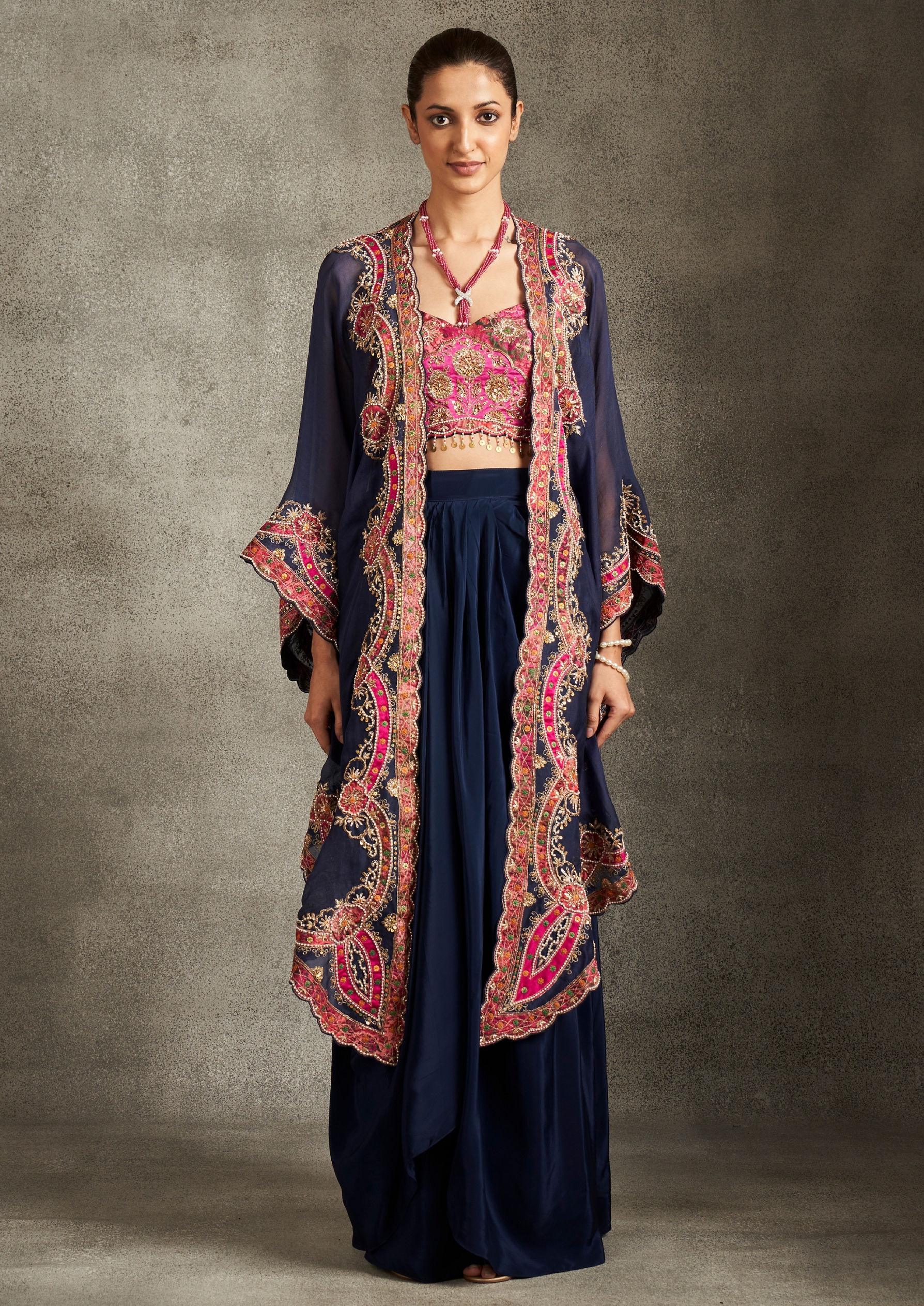 Twamev Women Indigo Splendour Indo Western