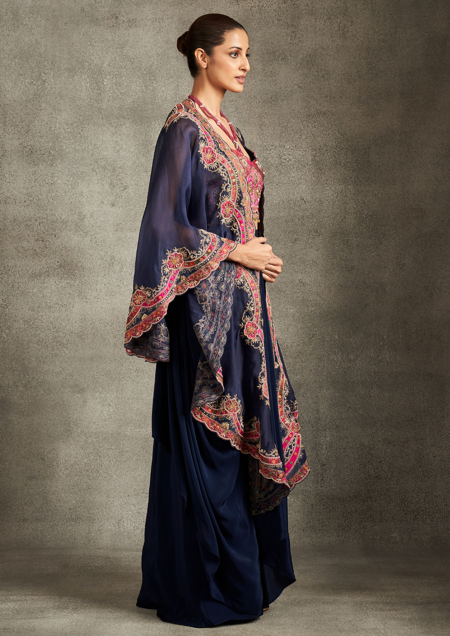 Twamev Women Indigo Splendour Indo Western