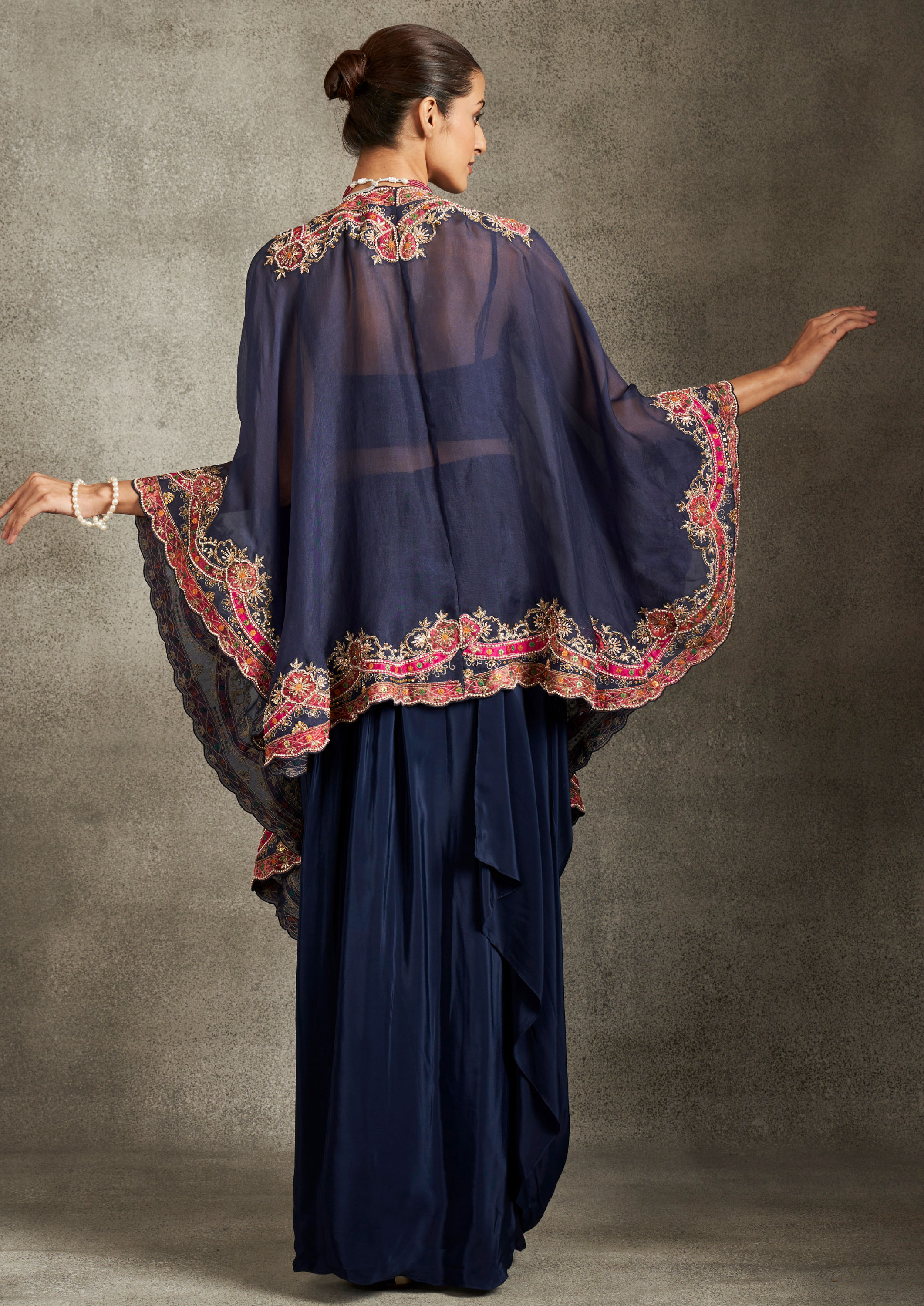 Twamev Women Indigo Splendour Indo Western