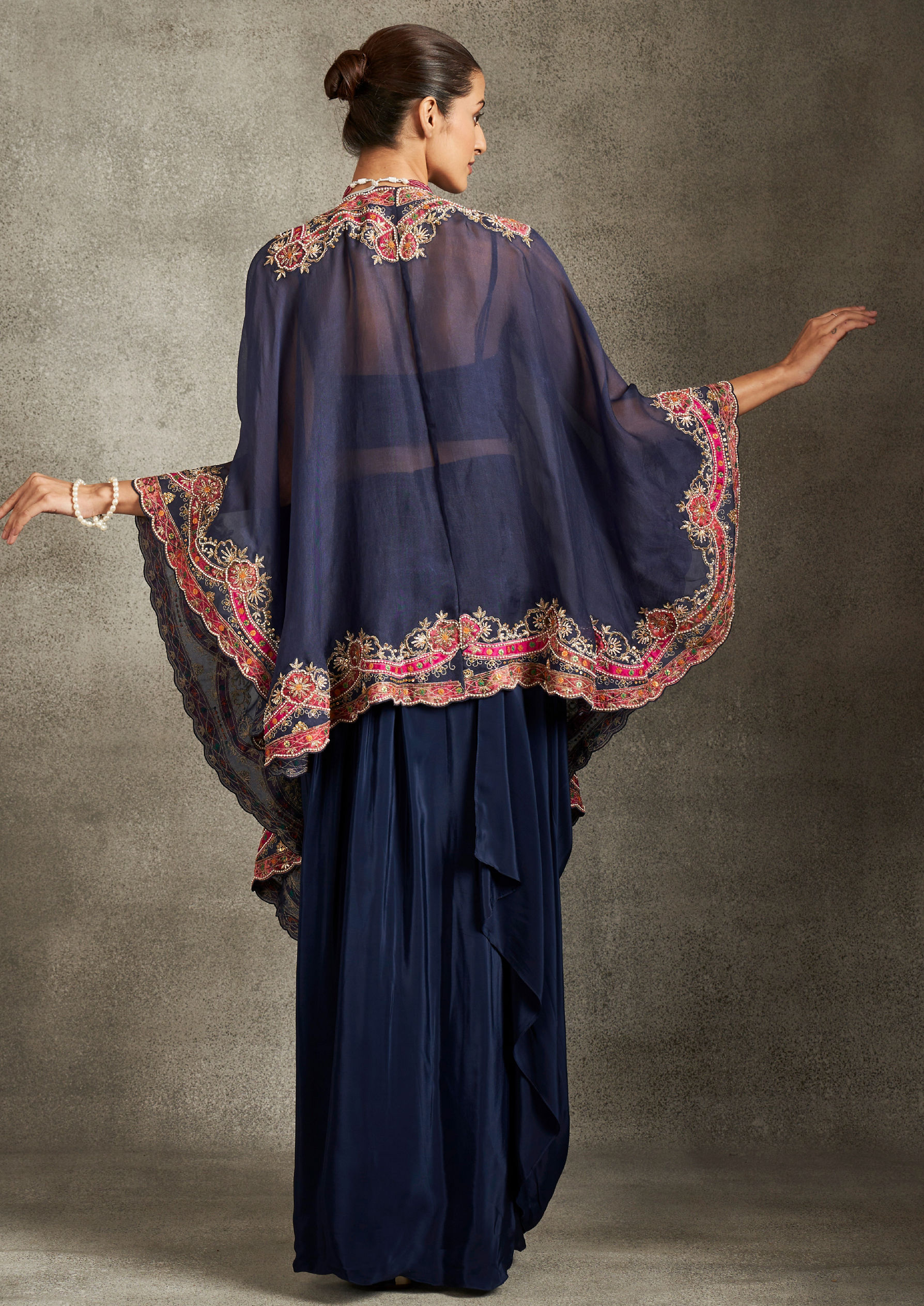 Twamev Women Indigo Splendour Indo Western