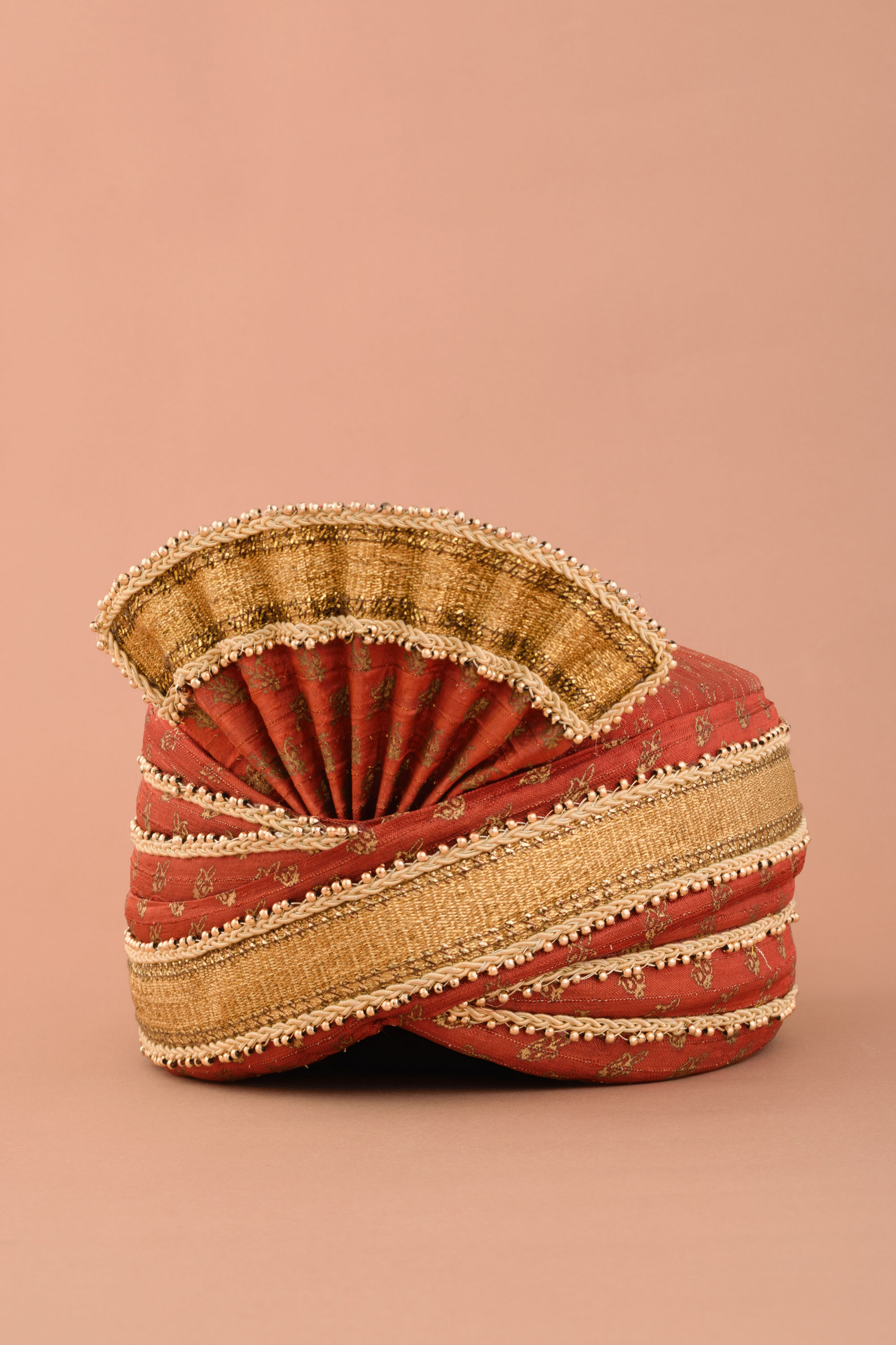 Manyavar Men Royal Red Buta Motif Safa