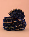 Manyavar Men Royal Blue Motif Safa