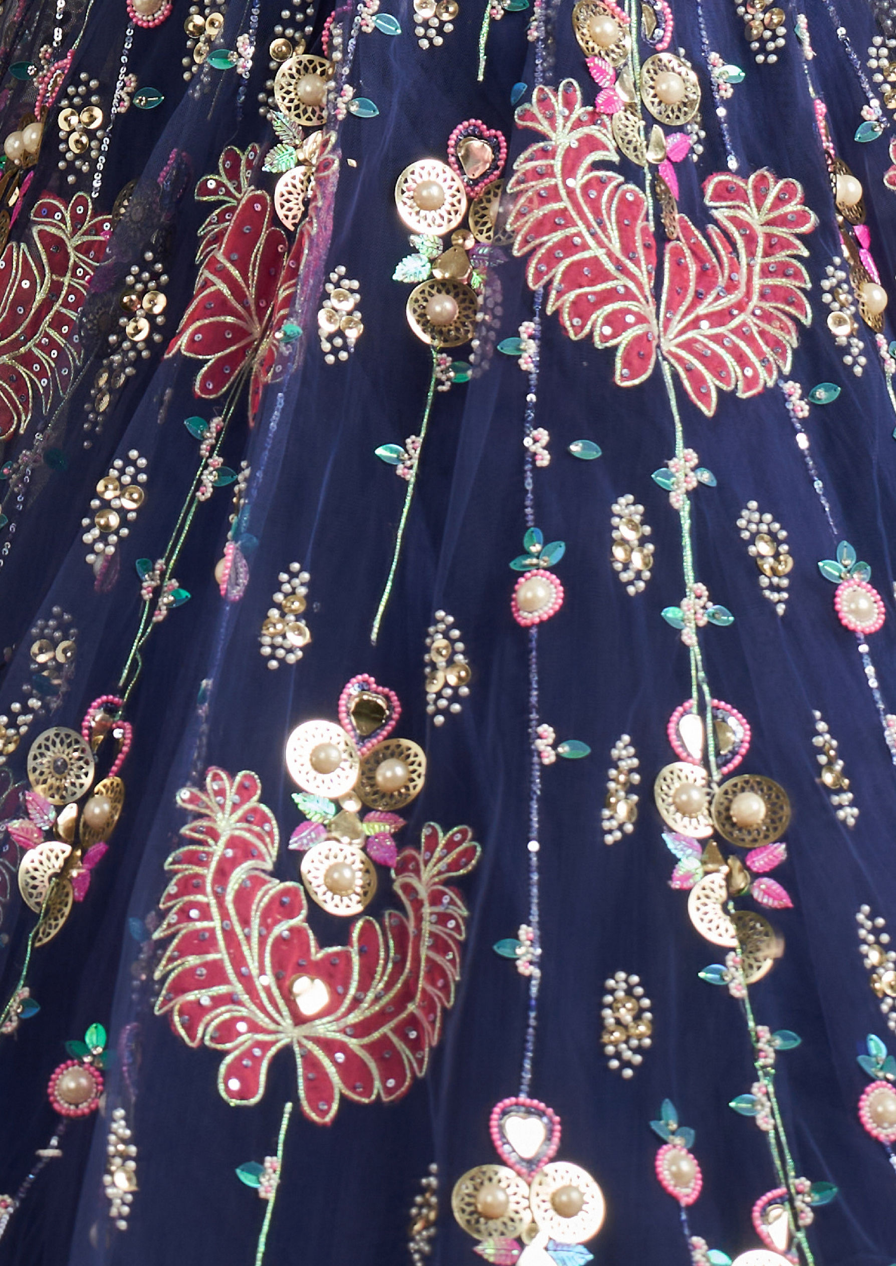 Twamev Women Indigo Delight Lehenga