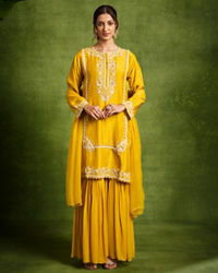 Twamev Women Emerald Elegance Stitched Suit