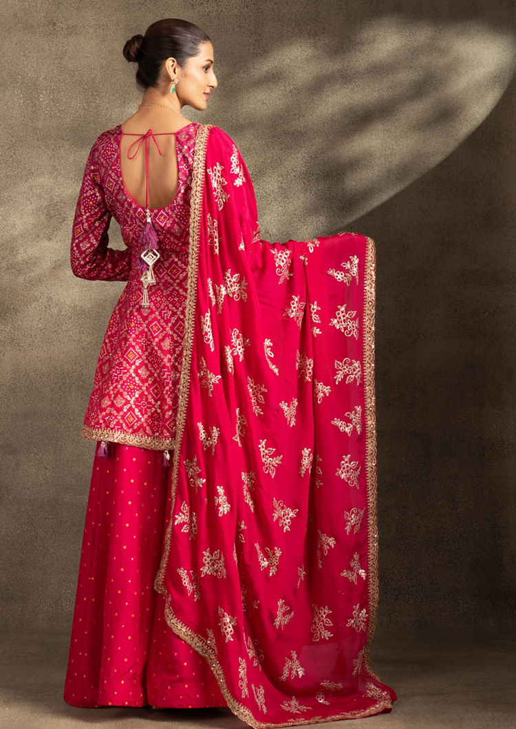 Twamev Women Pink Celebration Resplendence Stitched Suit