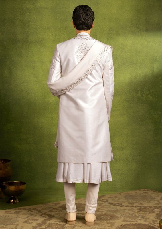 Twamev Men Regal Cream Delight Sherwani