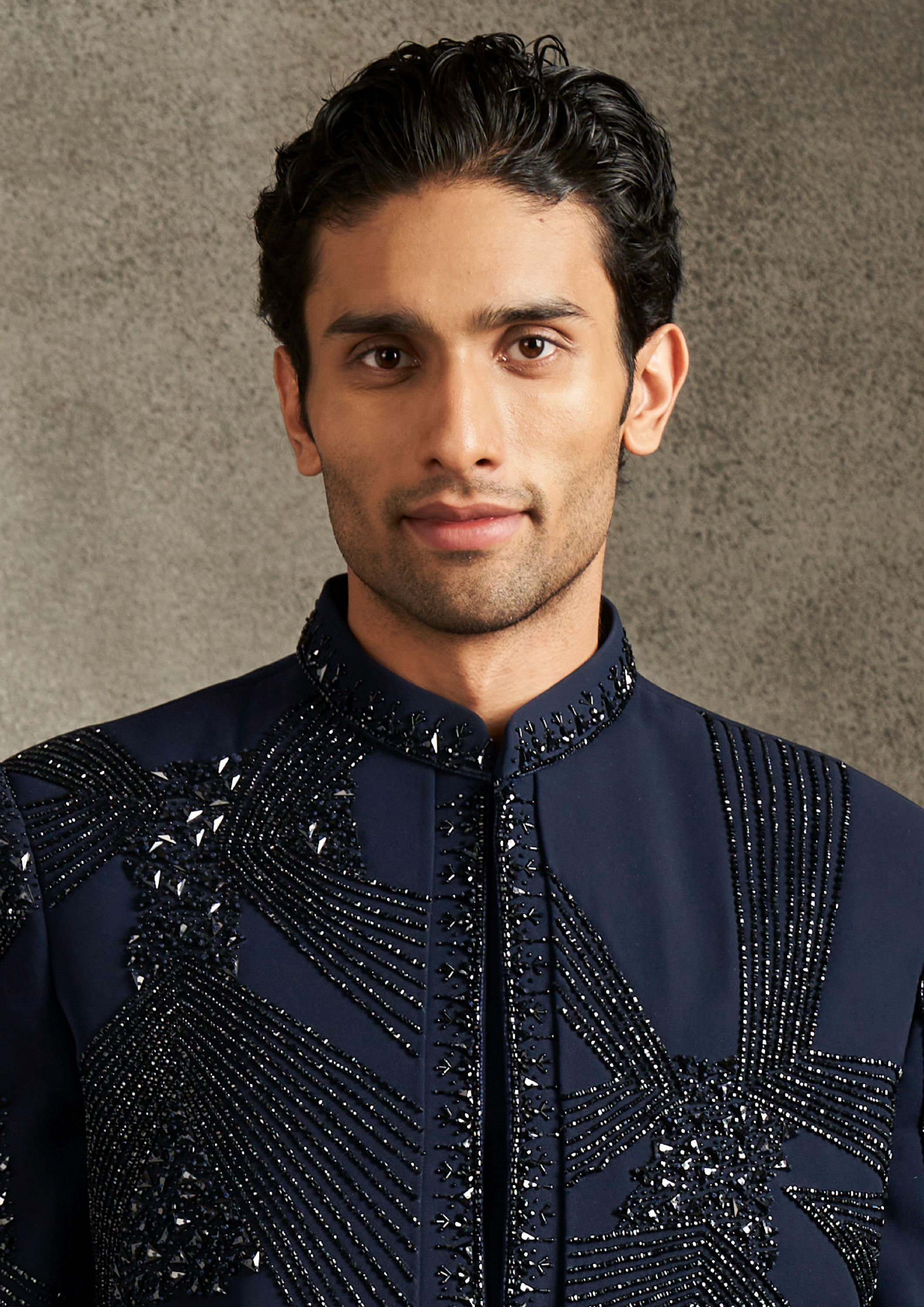Twamev Men Royal Blue Splendour Indo Western