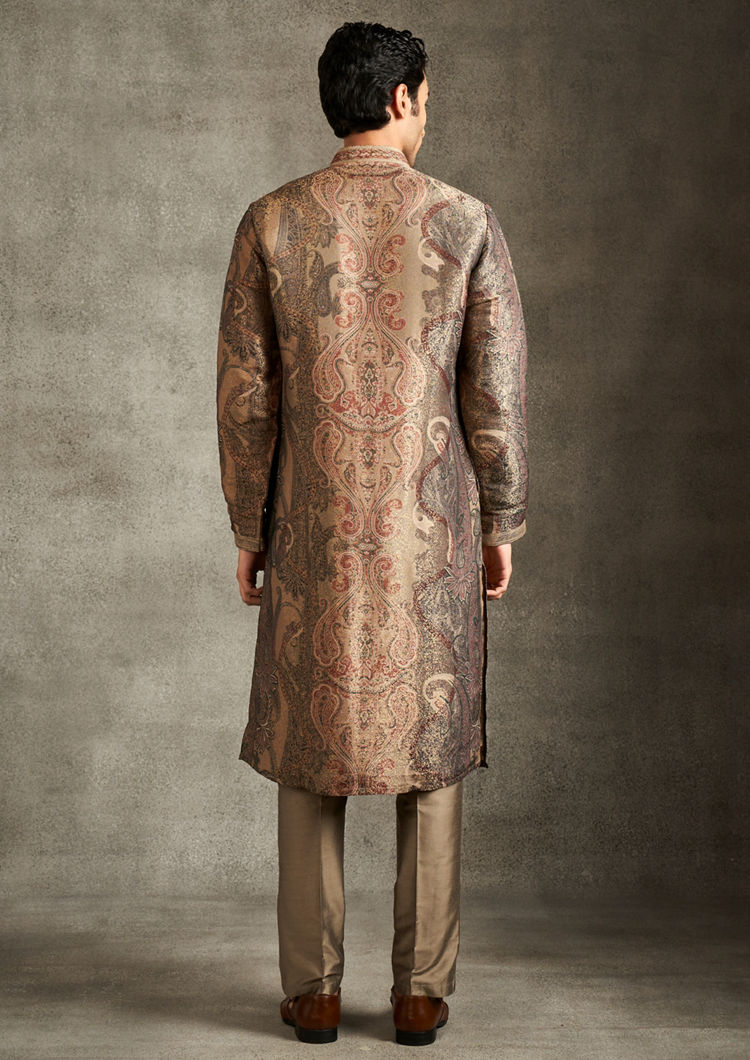 Twamev Men Beige Elegance Kurta Pant