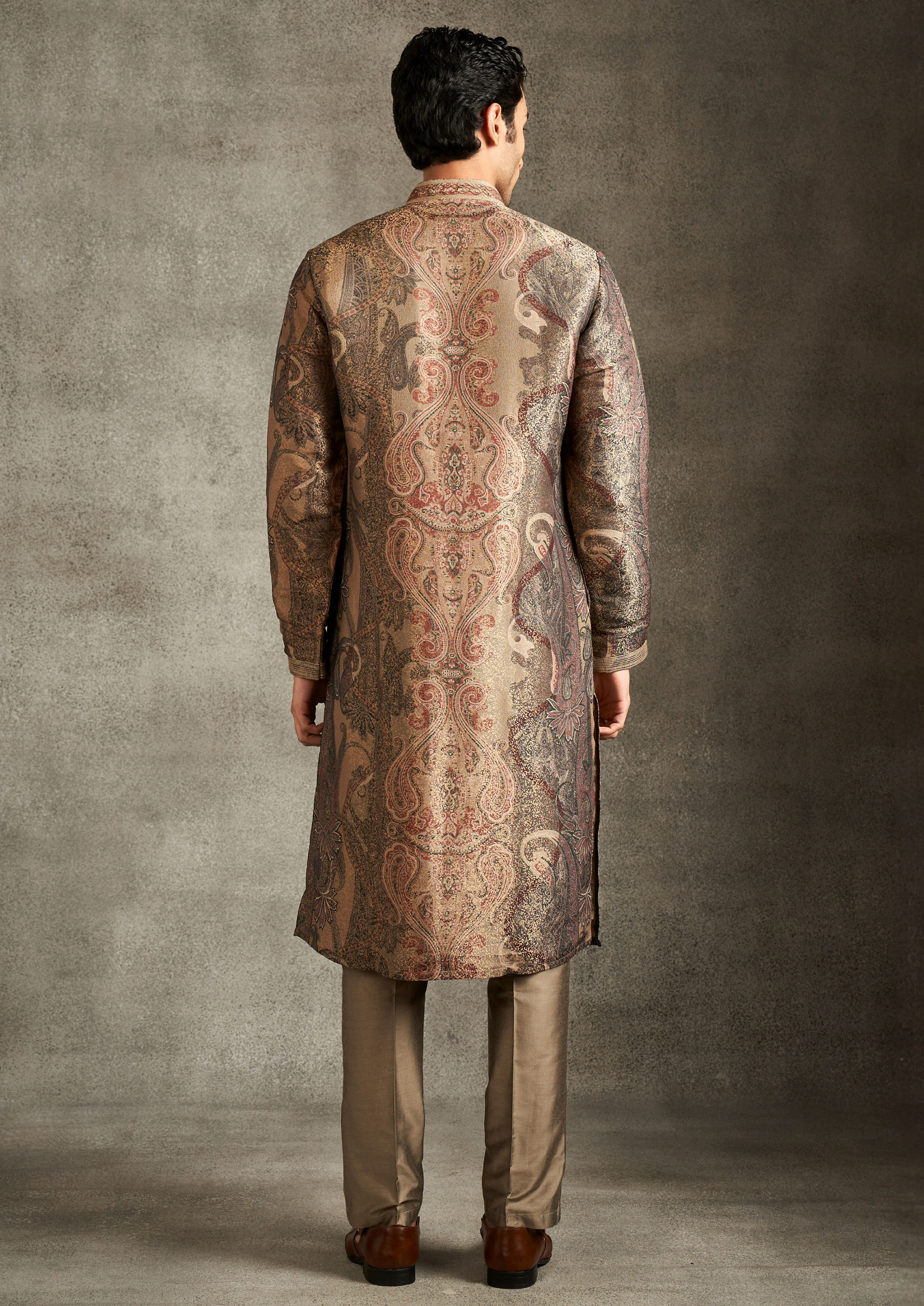 Twamev Men Beige Elegance Kurta Pant